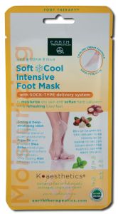 Earth Therapeutics - Foot & Pumice Products Soft and COOL Intensive Foot Mask .60 oz