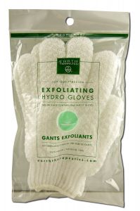 Earth Therapeutics - Implements Exfoliating Hydro GLOVES White