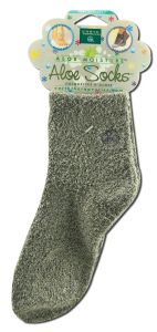 Earth Therapeutics - Foot & Pumice Products Aloe Moisturizing SOCK Gray