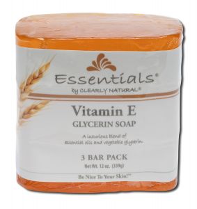 Clearly Natural Soaps - Glycerine Soaps VITAMIN E 4 oz 3 pk