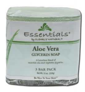 Clearly Natural SOAPs - Glycerine SOAPs Aloe Vera 4 oz 3 pk