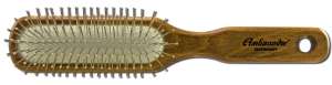 Ambassador HAIRbrushes (by Faller) - HAIRbrushes - Wooden Handle with Pneumatic Brushes Wood Rectang