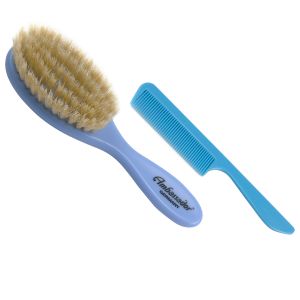 Ambassador HAIRbrushes (by Faller) - Baby Brushes Brush and Comb Set Blue 5128