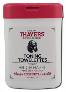 ThAyers - Witch HAzel Toning Towelettes Rose PetAl 30 ct