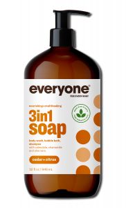 Eo Products - EO 3 In 1 Everyone SOAP: Shower Gel Bubble Bath Shampoo Cedar Citrus Mens SOAP 32 oz
