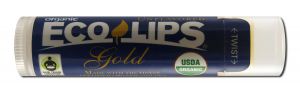 Eco Lips - Organic Lip Balm Tube Gold .15 oz