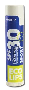 Eco Lips - Organic Lip Balm Tube Sport SPF 30 .15 oz