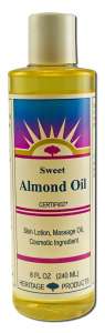 Heritage Store - Heritage Store Body Care Sweet Almond Oil 8 oz