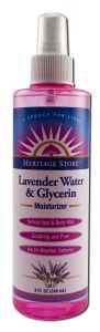Heritage Store - FLOWER Waters with Atomizer Lavender Glycerin 8 oz