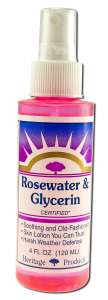 Heritage Store - Flower Waters with Atomizer Rosewater 4 oz