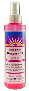 Heritage Store - Flower Waters with Atomizer Rosewater 8 oz
