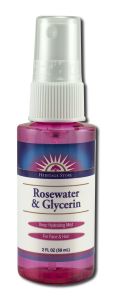 Heritage Store - FLOWER Waters with Atomizer Rosewater Glycerin 2 oz