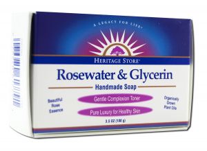 Heritage Store - Bar SOAP Rosewater and Glycerin 3.5 oz