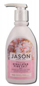 Jason Body Care - 2 in 1 Foaming Bath SOAP and Body Wash Himalayan Pink Salt 30 oz