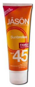 Jason Body Care - Sunbrella Sun Care Products Family Sunblock SPF 45 4 oz