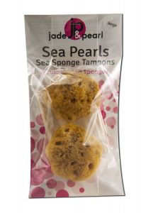Jade And Pearl - Reusable Sea Sponges Classic Sea Pearls Large 2 pk