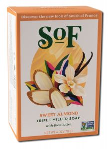 South Of France - French Milled Bar SOAP Almond Gourmande Oval 6 oz