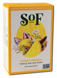 South Of France - French Milled Bar SOAP Lemon Verbena Oval 6 oz