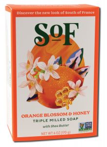 South Of France - French Milled Bar SOAP Orange Blossom Honey 6 oz