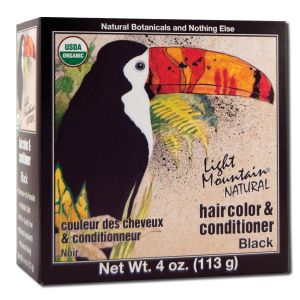 Light Mountain - Natural HAIR Color and Conditioner Black