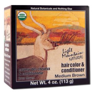 Light Mountain - Natural HAIR Color and Conditioner Medium Brown