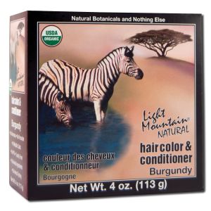 Light Mountain - Natural HAIR Color and Conditioner Burgundy