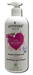Attitude - Baby Leaves 2in1 SHAMPOO Fragrance Free 16 oz