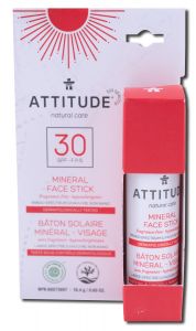 Attitude - Sun Care ADULT Moisturizer Face Stick SPF 30 Unscented .65 oz