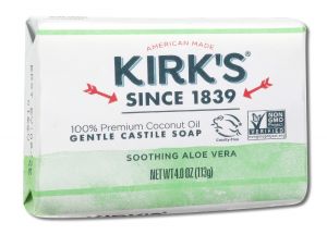Kirks Natural Products - Castile Bar Soap Aloe Vera Bar Soap 4 oz