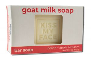 Kiss My Face - Bar SOAPs Goat Milk Peach + Apple Blossom 5 oz