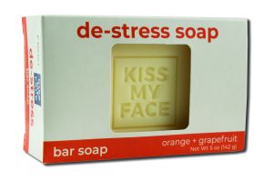 Kiss My Face - Bar SOAPs De-Stress Orange + Grapefruit 5 oz