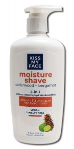 Kiss My Face - Moisture Shaves Cedarwood + Bergamot 11 oz