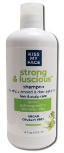 Kiss My Face - Aromatherapeutic Hair Care Strong and Luscious SHAMPOO 16 oz