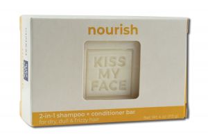 Kiss My Face - Aromatherapeutic Hair Care 2-in-1 SHAMPOO + Conditioner Bar Nourish 4 oz