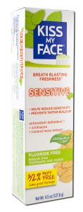 Kiss My Face - Organic Oral Care Sensitive Gel Orange Mint TOOTHPASTE 4.5 oz