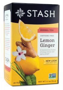 Stash Tea Company - Caffeine Free Herbal Tea Lemon Ginger