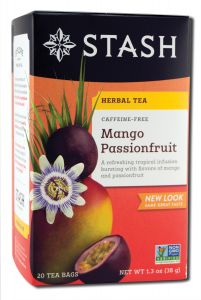 Stash Tea Company - Caffeine Free Herbal Tea Mango Passionfruit 20 Count