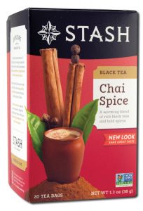 Stash Tea Company - Black Tea Blends (contain Caffeine) Chai Spice 20 ct