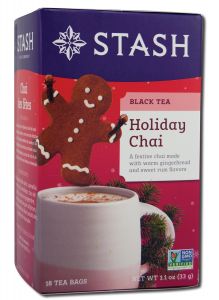 Stash Tea Company - Black Tea Blends (contain Caffeine) HOLIDAY Chai 18 ct