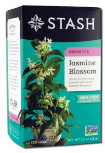 Stash Tea Company - Green Tea & Green Tea Blends (contain Caffeine) Jasmine Blossom 20 Count