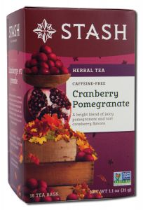 Stash Tea Company - Caffeine Free Herbal Tea Cranberry Pomegranate 18 ct