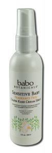 Babo Botanicals - Newborns Dry or Sensitive Skin Sensitive Baby Fragrance Free Diaper Rash Cream Spr