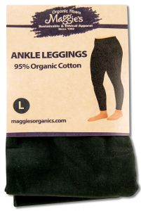 Maggies Functional Organics - Ankle LEGGINGS Black Large
