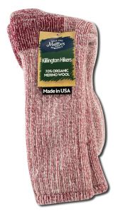 Maggies Functional Organics - Killington Mountain Hiker SOCKS Raspberry 10-13