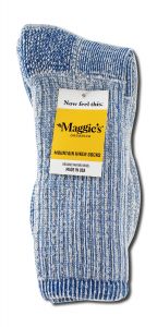 Maggies Functional Organics - Killington Mountain Hiker SOCKS Blue 10-13