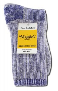 Maggies Functional Organics - Killington Mountain Hiker SOCKS Purple 9-11