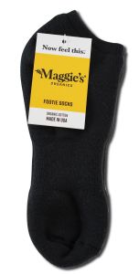 Maggies Functional Organics - Footie SOCKS Black 9-11