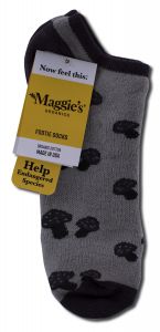 Maggies Functional Organics - Footie Socks Mushroom Taupe 9-11