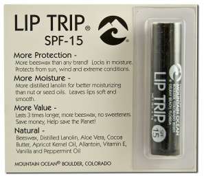 Mountain Ocean Products - SUN Care Lip Trip SPF 15 .16 oz