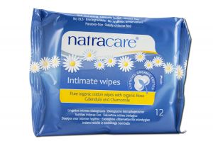 Natracare - COOL Comfort Pads And Shields Organic Intimate Wipes 12 ct